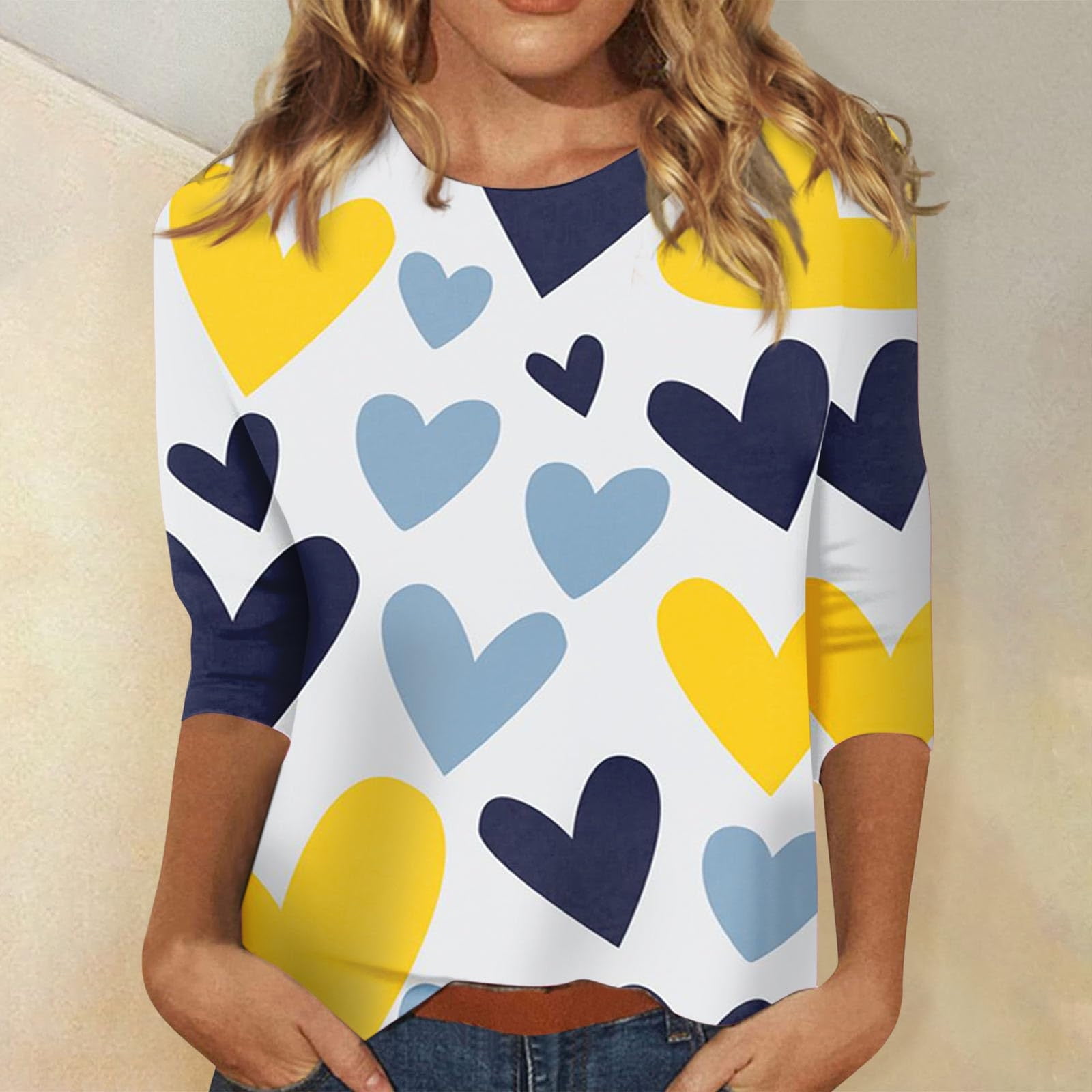 Brilliant Valentine Shirt Adult Womens Tops Spring 2025 Women Round