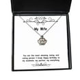 thumbnail image 1 of Brilliant Wife Gifts, You are The Most Amazing, Loving, and Caring Person I Know, Birthday Crown Pendant Necklace for Wife, Wedding Gift, Wedding Present, St, Nd, 1 of 5
