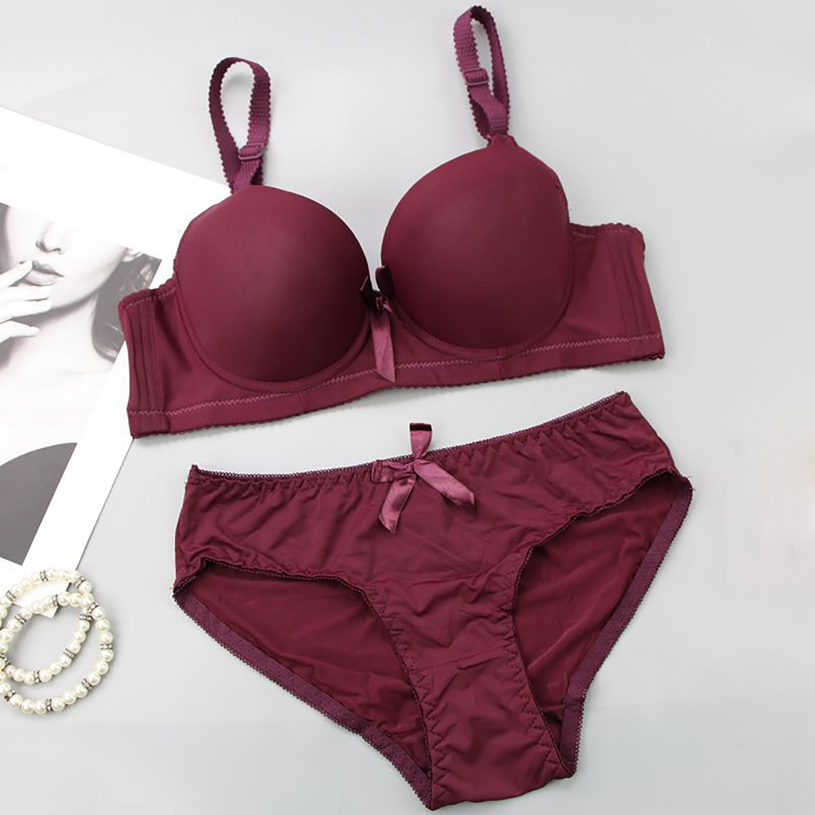 Brilliant Women's Lingerie Set Sexy Bra And Panties Summer Thin