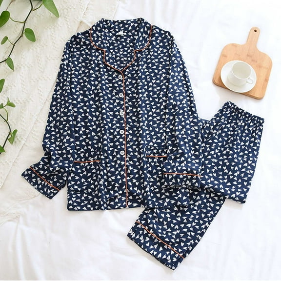 Brilliant Women's Sleepshirts/Nightgowns 2 Women's Pajamas Sets Cotton Pyjama Women's Pajamas Sleepwear Sets Spring Summer Homewear clothes under $25.00