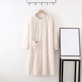 thumbnail image 1 of Brilliant Womens Dresses Plus Size Women Flannel Nightgown Home Solid Long Skirt Extended and Thickened Cotton Velvet Pattern Summer Beige M-XL, 1 of 8