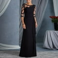 thumbnail image 1 of Brilliant Womens Dresses Scoop Women's Maxi Dresses Summer Casual Round Neck Short Sleeve Solid Long Dress Clearance Clothes under $5.00, 1 of 8