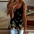 thumbnail image 1 of Clearance Clothes under $5.00!Brilliant Womens Sleeveless Tops Clearance Sale Women Ladies Print Pullover Vest Tank Tops Shirts Blouse Clearance(Black,S), 1 of 5