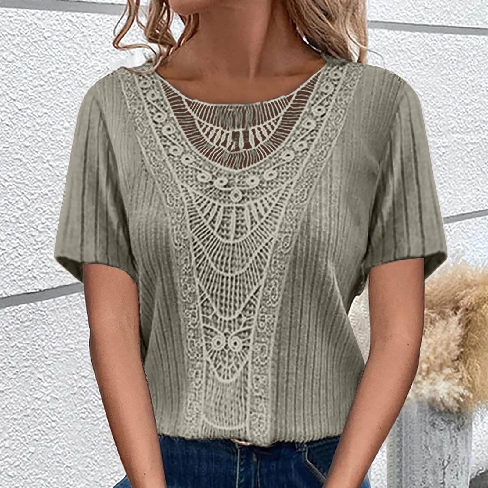 Yihaojia Women's Long Sleeve Casual Top – Halloween Print Pullover Blouse, Round Neck (2025 Casual Wear) - View #12