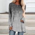thumbnail image 1 of Brilliant Womens Tops Long Sleeve Fashion Loose Long Sleeve Round-Neck Blouse Printing T-Shirt Tops clearance clothes under $5.00, 1 of 5