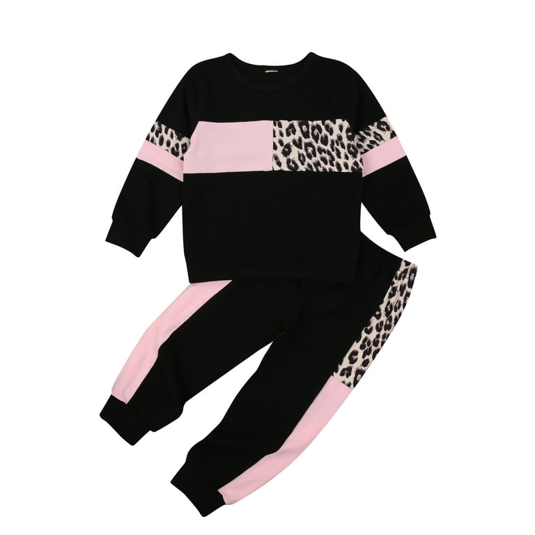 Leopard sweat set sale