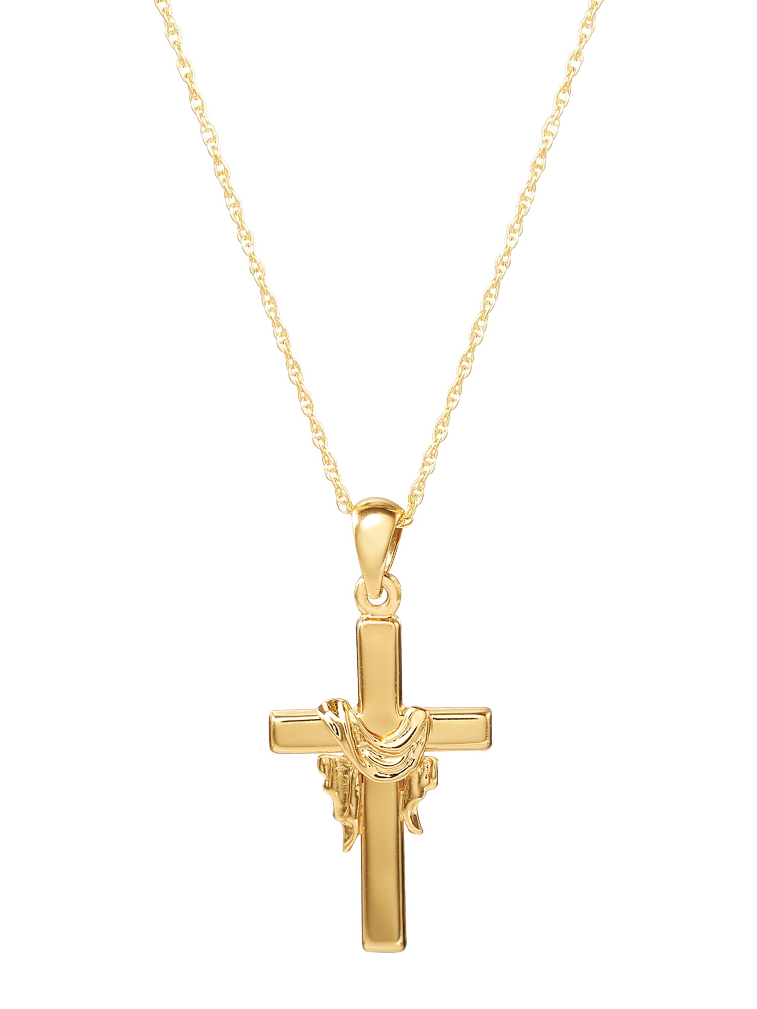 Free Shipping! Sterling Silver , 14KT Plated Cross with Free Shipping! Sterling Silver , 14KT Plated Cross with