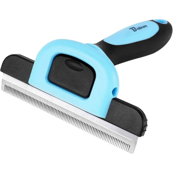 Brillirare Pet Deshedding Tool, Stainless-Steel Grooming Brush ...