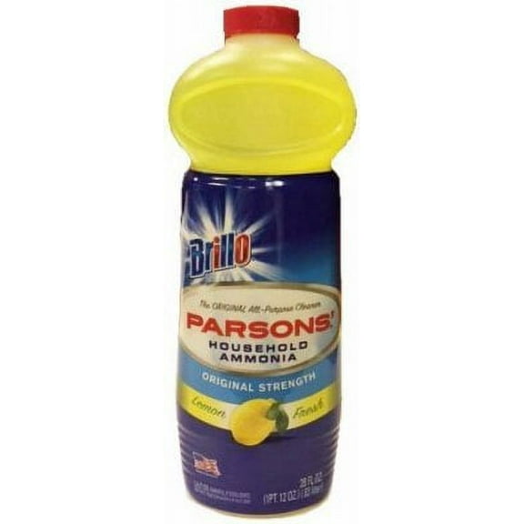Brillo 33128 Lemon Parsons Ammonia, 28-oz. - Quantity 12