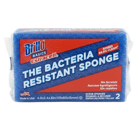 Brillo Basics Estracell No Scratch Scrub Sponge 2 Count