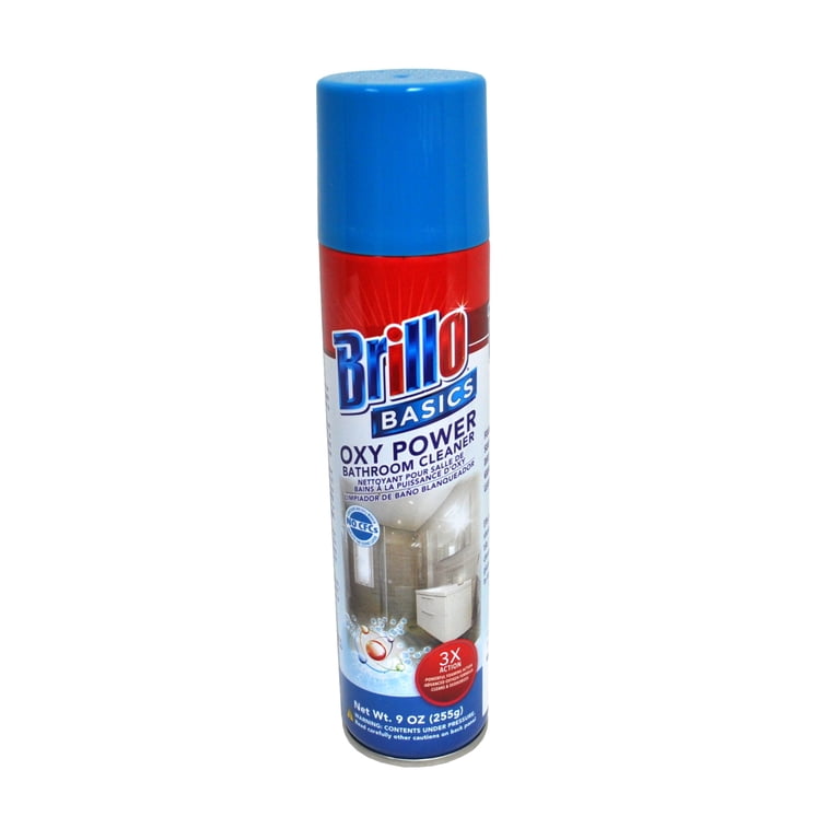 Brillo Basics Oxygen Powered Bathroom Cleaner 9 oz - Walmart.com Brillo Basics Oxygen Powered Bathroom Cleaner 9 oz - Walmart.com