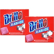 Brillo Basics فوط صوف فولاذي ، 8 قيراط. صندوق - 2 عبوة