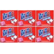 Brillo Basics Steel Wool Scrub Pads, 8-ct. Box - 6 Pack