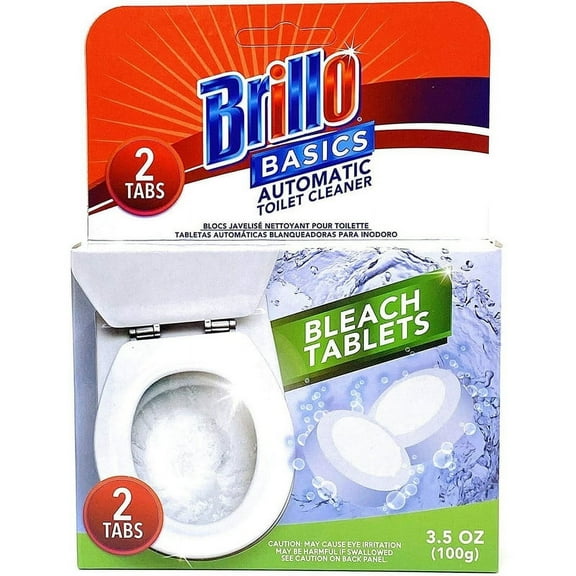 Brillo Basics Toilet Bowl Bleach Tablets - 2 Tablets