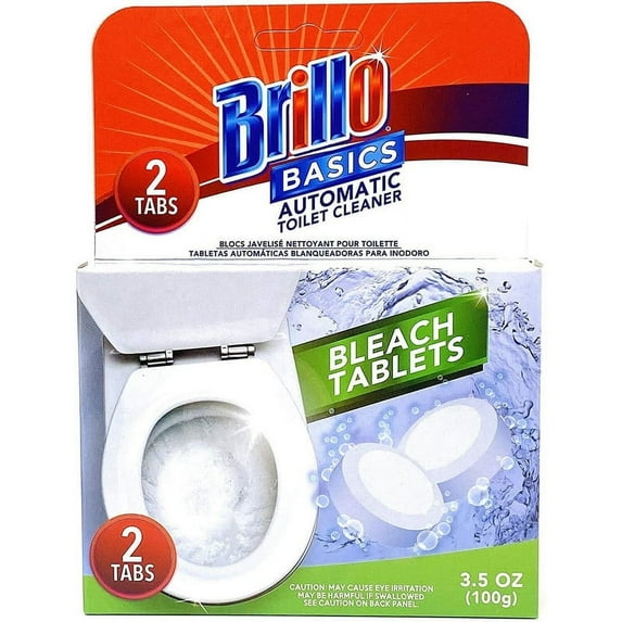 Brillo Basics Toilet Bowl Bleach Tablets - 2 Tablets