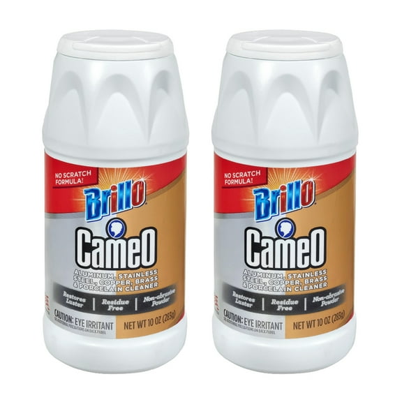 Brillo Cameo Aluminum Stainless Steel Cleaner 10 Ounce, 2 Pack