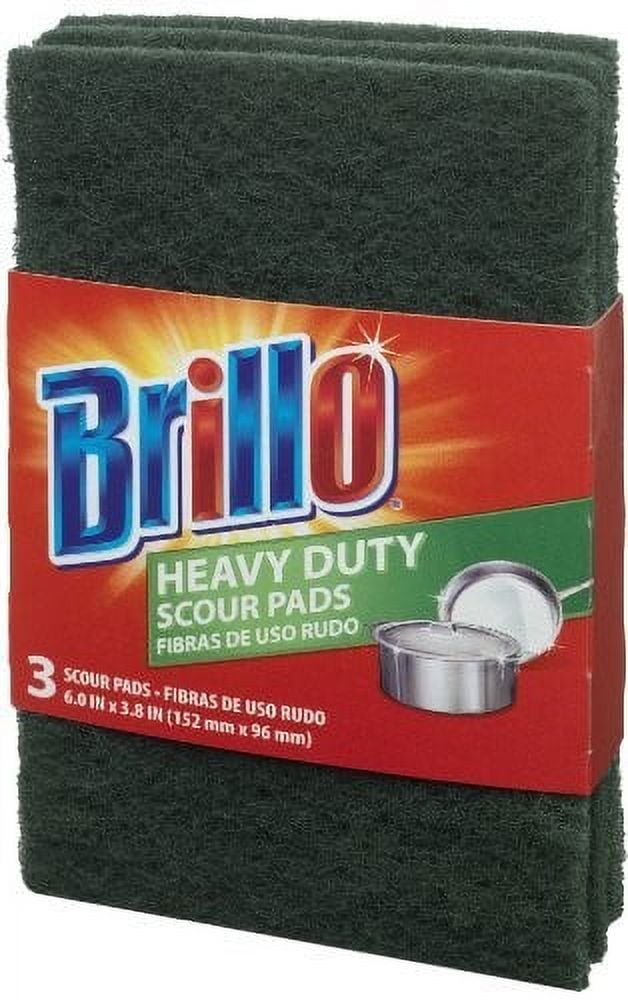 Brillo Heavy Duty Scouring Pad, 3 Ct