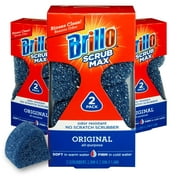Brillo Scrub Max Sponges المنشط بالحرارة ، قوي وطويل الأمد ، تقنية مبتكرة ، 2 Count 2 Count Pack of 3 ، All Purpose