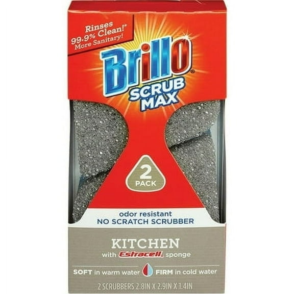 Brillo Scrub Max Kitchen Scrub Sponge (2-Count) 24824 24824 604826