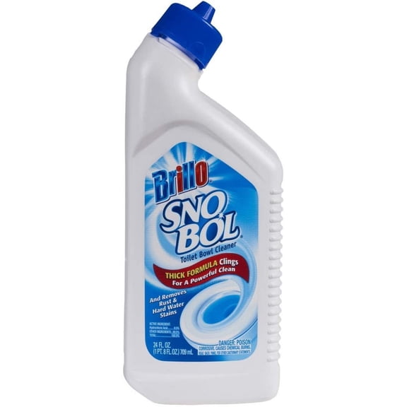 Brillo Sno Bol Toilet Bowl Cleaner - Acidic Liquid, Fresh Scent - 3 Pack, 24 Fl Oz