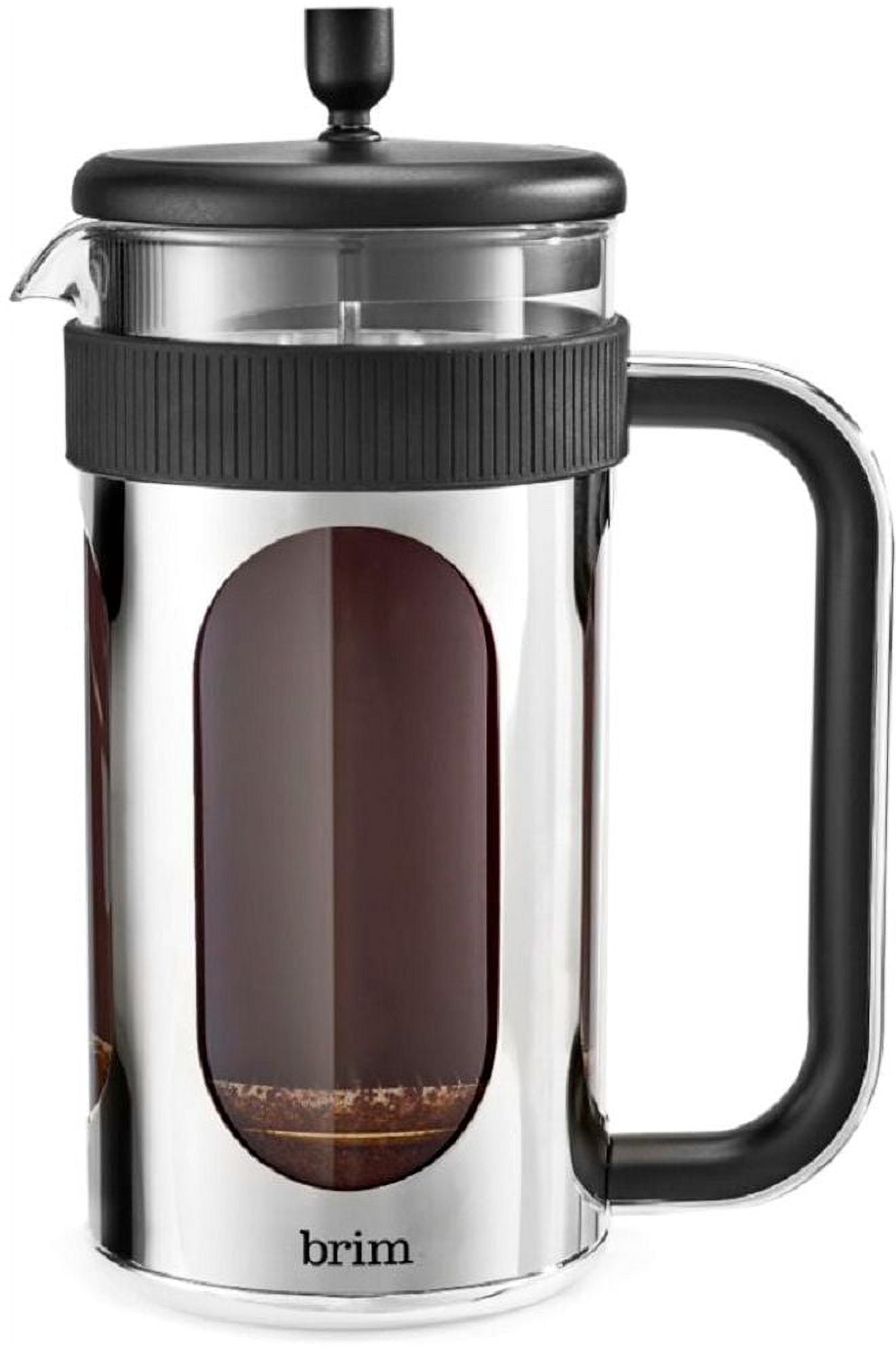 Brim 8Cup French Press Coffee Maker Stainless Steel