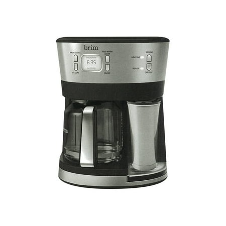 Brim - Triple Brew 12-Cup Coffee Maker - Stainless Steel/Black