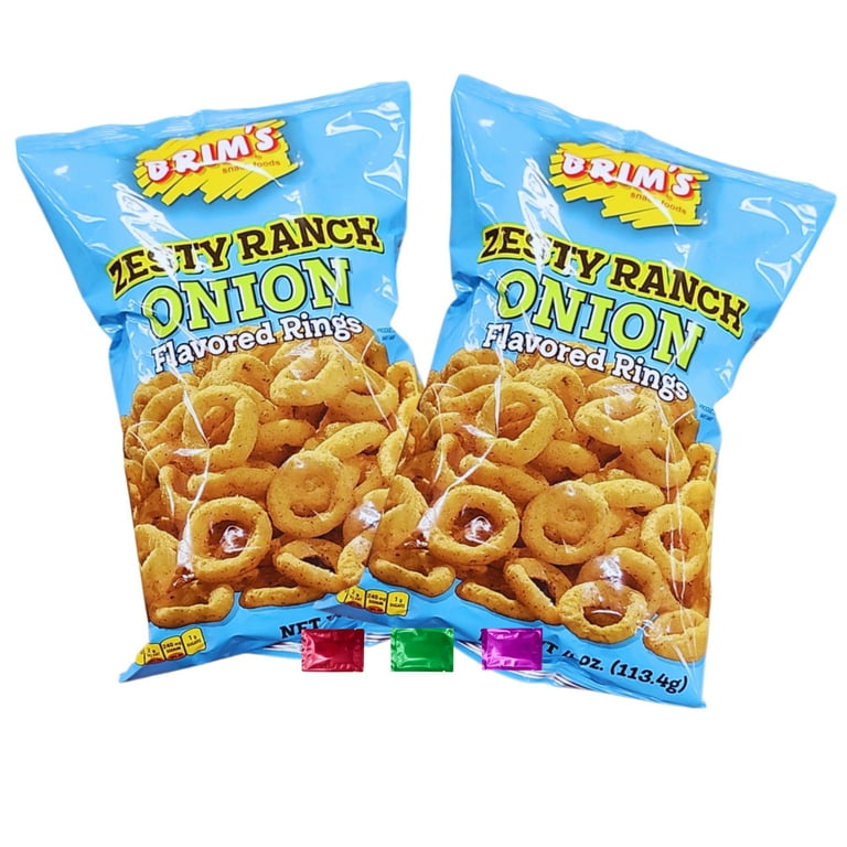 Brim's Zesty Ranch Flavored Onion Rings Snacks Oz Pack, Light