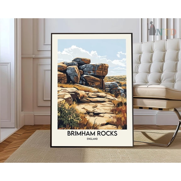 Brimham Rocks Print, Brimham Rocks Wall Art, Brimham Rocks Poster, Brimham Rocks Photo, Brimham Rocks Poster Print, Brimham Rocks England Wall Art, Modern Wall Decor, 8x12 UNFRAMED