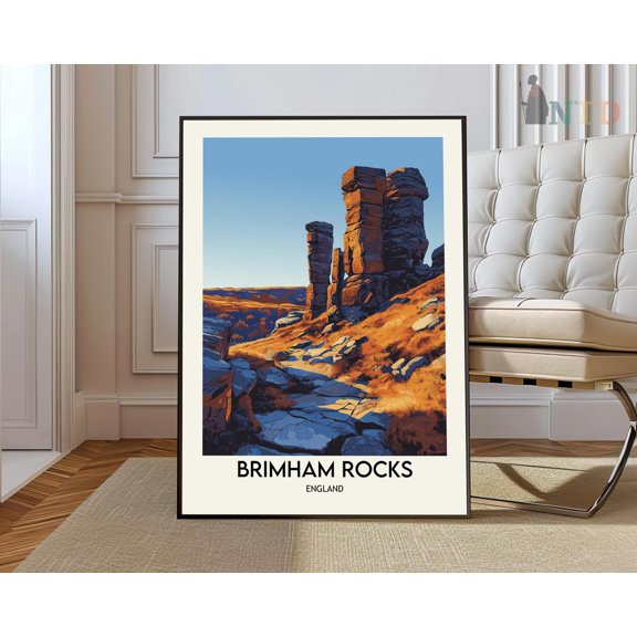 Brimham Rocks Print, Brimham Rocks Wall Art, Brimham Rocks Poster, Brimham Rocks Photo, Brimham Rocks Poster Print, Brimham Rocks England Wall Art, Modern Wall Decor, 8x12 UNFRAMED