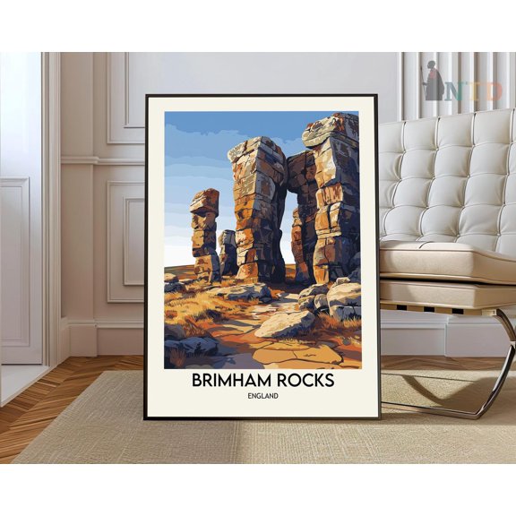 Brimham Rocks Print, Brimham Rocks Wall Art, Brimham Rocks Poster, Brimham Rocks Photo, Brimham Rocks Poster Print, Brimham Rocks England Wall Art, Modern Wall Decor, 8x12 UNFRAMED