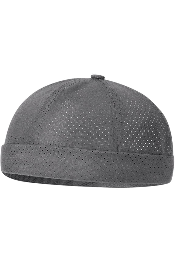 Brimless Hat Breathable Skull Cap Mesh Beanie Hat Casual Unisex Fisherman Cap Summer Brimless Skull Cap
