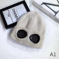 thumbnail image 1 of Brimless Hat With Goggles For Men And Women Winter Hat Neutral Solid Color Knitted Hat Ear Protection Beanie Caps, 1 of 10