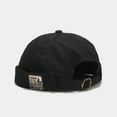 thumbnail image 1 of Brimless Skullcap Sailor Cap Rolled Cuff Retro Beanie Hat Cotton Docker Hat for Men Vintage No Brim Hat Adjustable Sailor Cap Quick Dry Lightweight Breathable Street Casual Versatile Summer Hats, 1 of 2