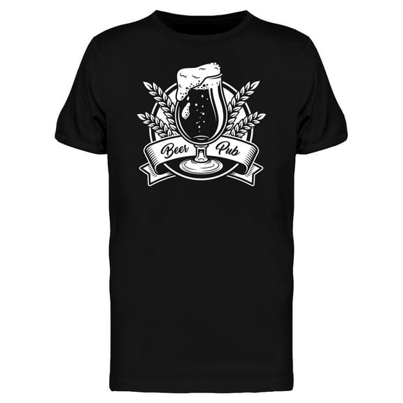 Brimming Beer Pub T-Shirt Men -Image by Shutterstock, Male 3X-Large