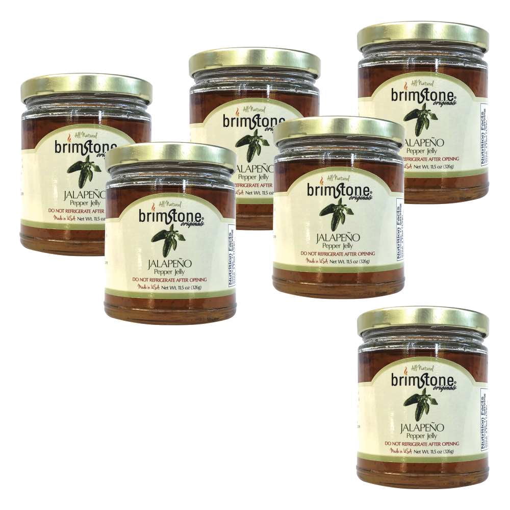 Brimstone Originals Jalapeno Peper Jelly, 11.5 OZ, 6 Pack