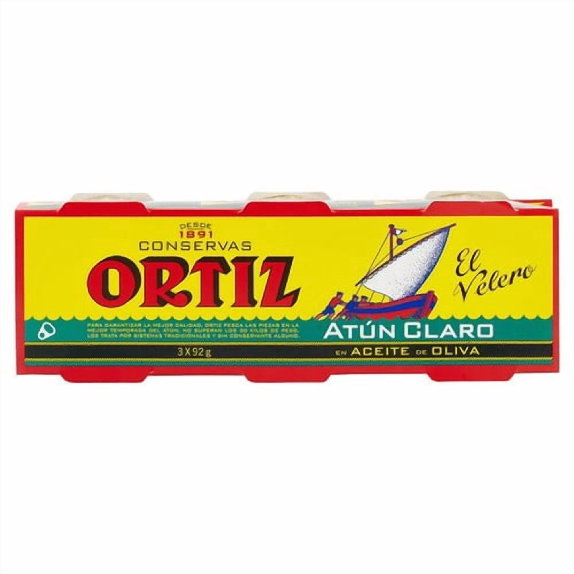 Brindisa Ortiz Yellowfin Tuna Fillet in Olive Oil 3 x 92g, British Import (Pack of 3)