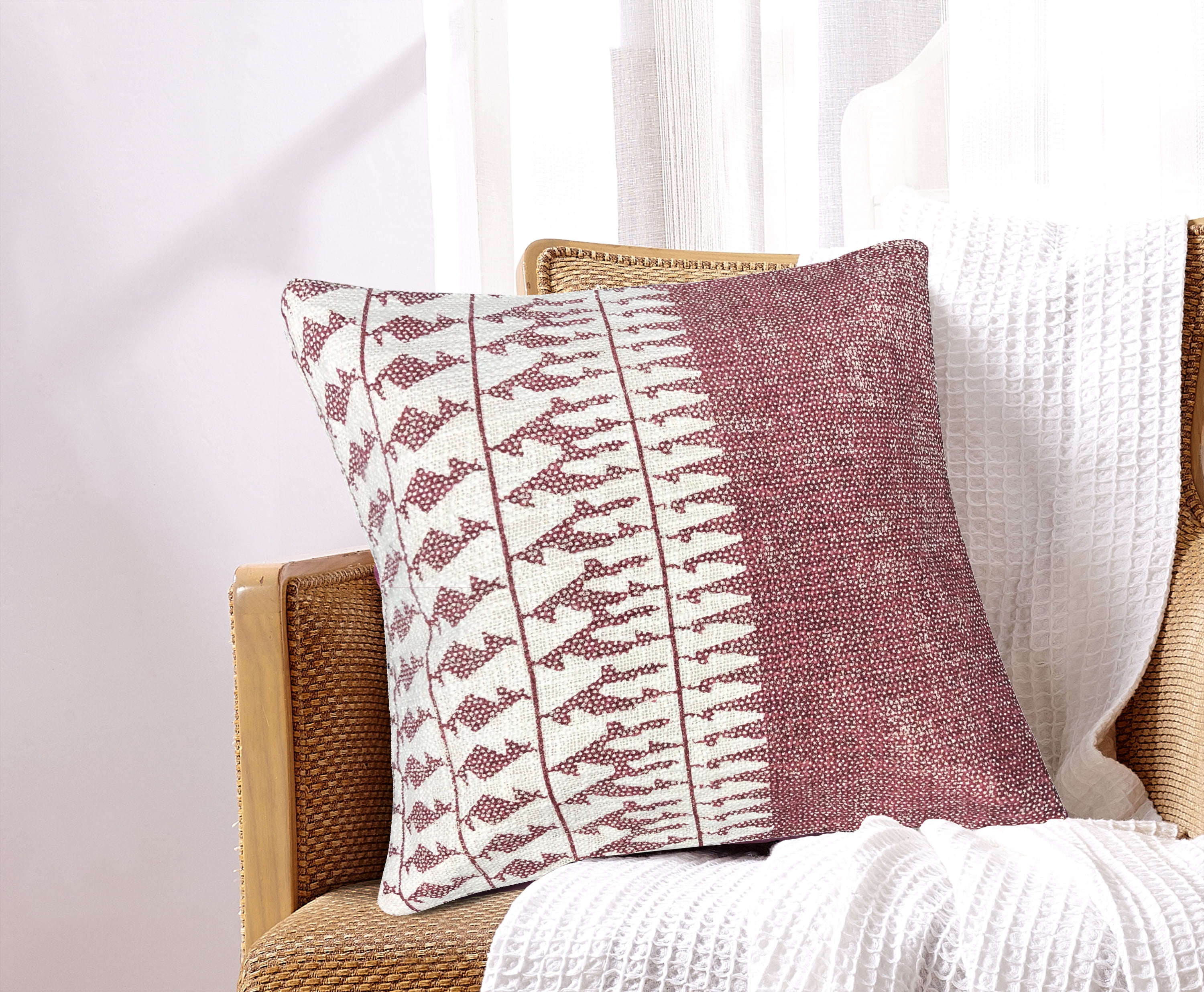 Brindisi Cotton Throw Pillow 18x18