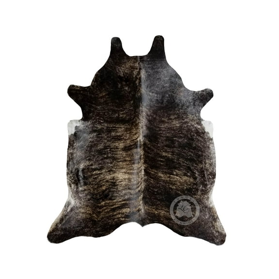 Brindle Dark Cowhide Rug Size 6ft x 8ft 180 cm x 240 cm
