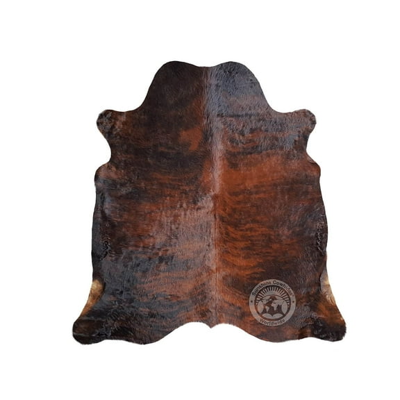 Brindle Cowhide Rug, 6x7-8'