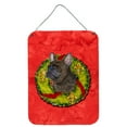 thumbnail image 1 of Brindle French Bulldog Cristmas Wreath Wall or Door Hanging Prints, 1 of 2