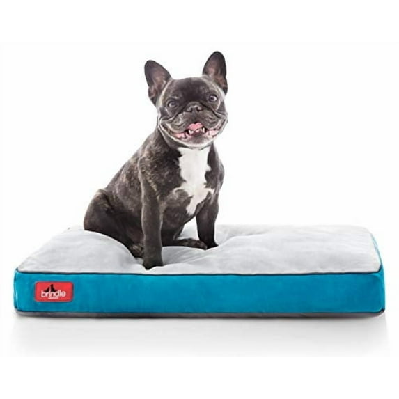 Brindle Soft Memory Foam Dog Bed with Removable Washable Cover