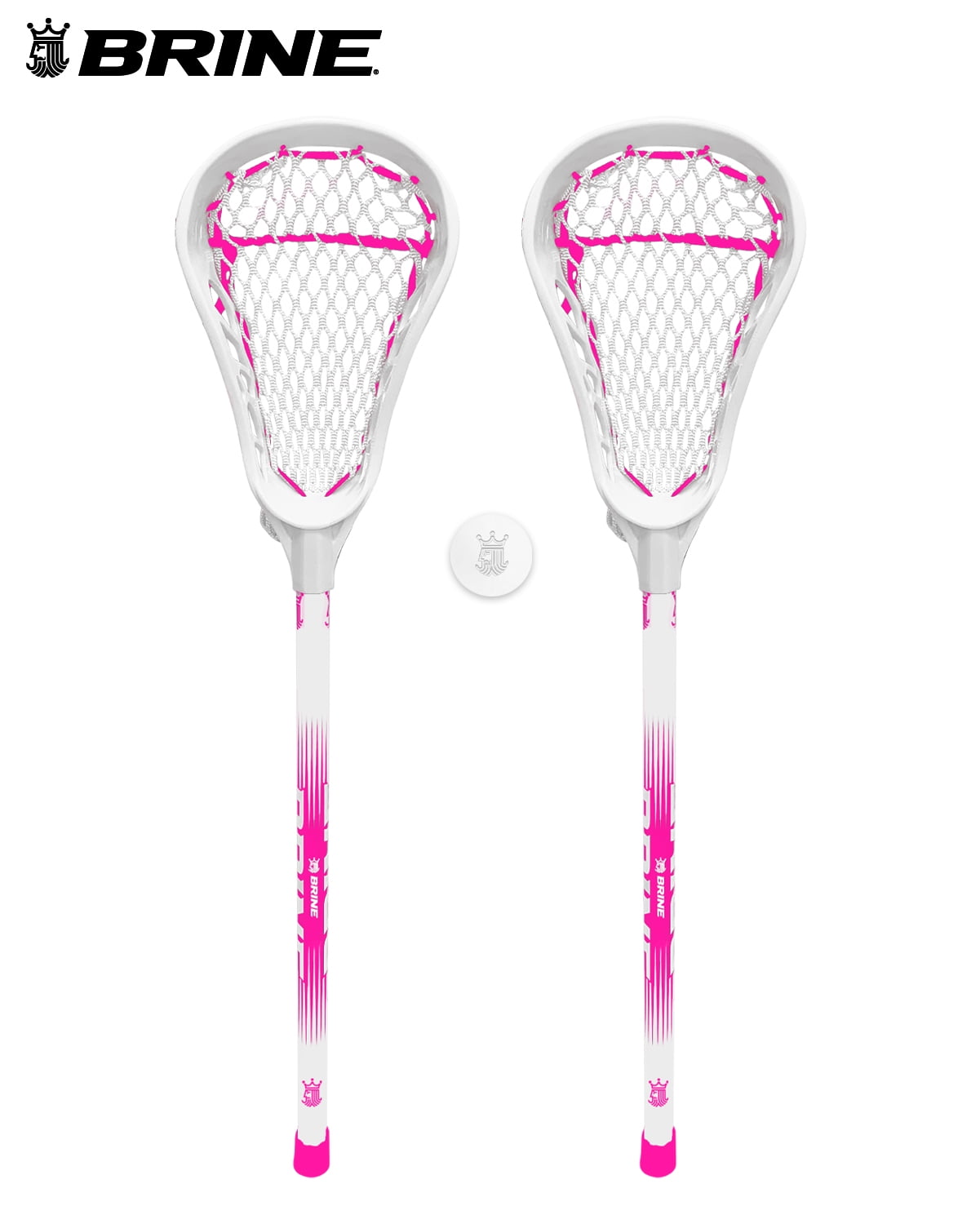 Brine 30 In. Lacrosse Sticks & Ball Combo Set Pink