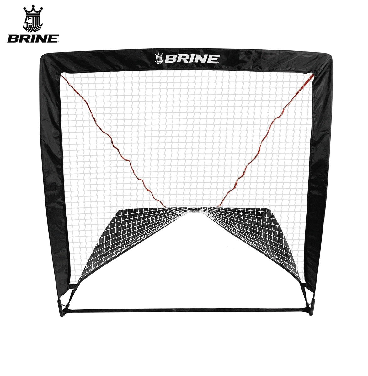 Brine 4ft Lacrosse Goal 4' x 4' x 4' with heavy duty flexible posts