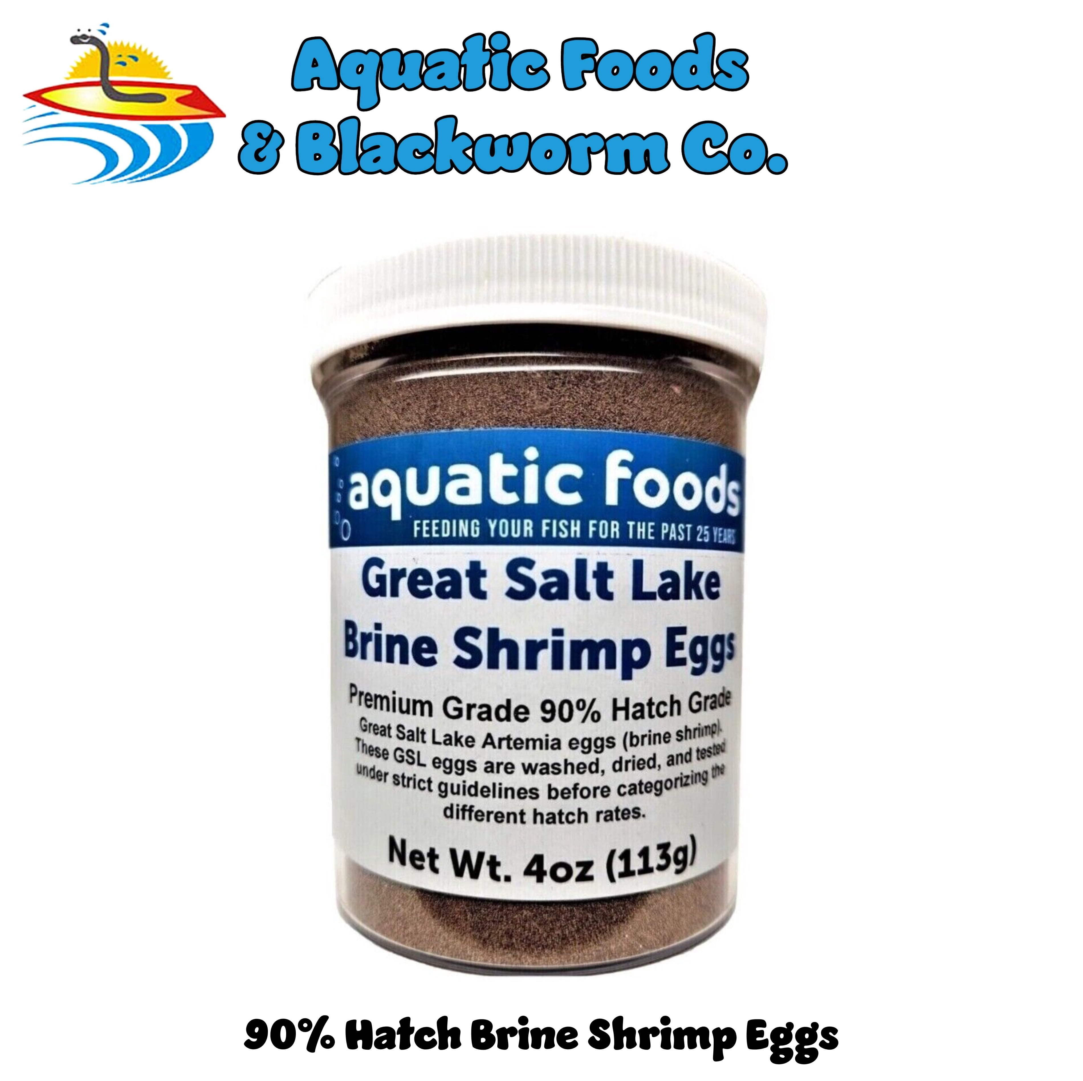 Brine Shrimp Artemia Eggs, Premium Grade 90% Hatch Rate from the Great Salt Lake, Utah, USA…4oz Small Jar
