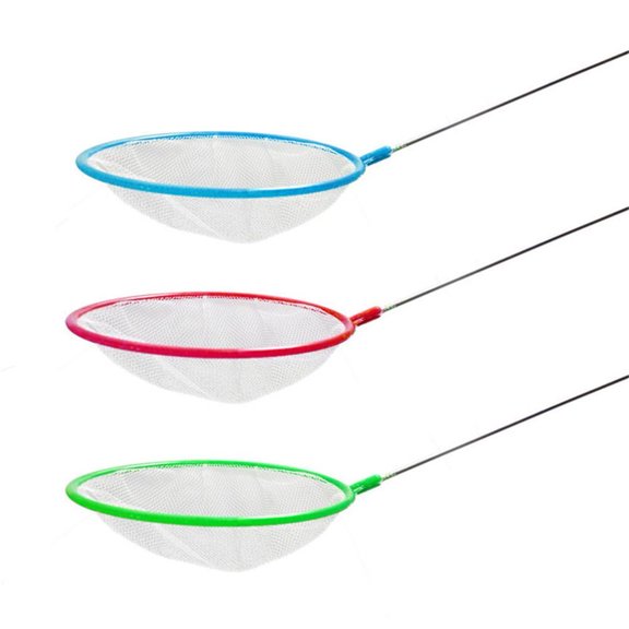 Brine Shrimp Net Fine Mesh Aquarium Filter Net with Plastic Handle for Collecting Brine Shrimp and Small Aquatic Organisms, 12.2  2.95 Inches, 1 Piece Random Color