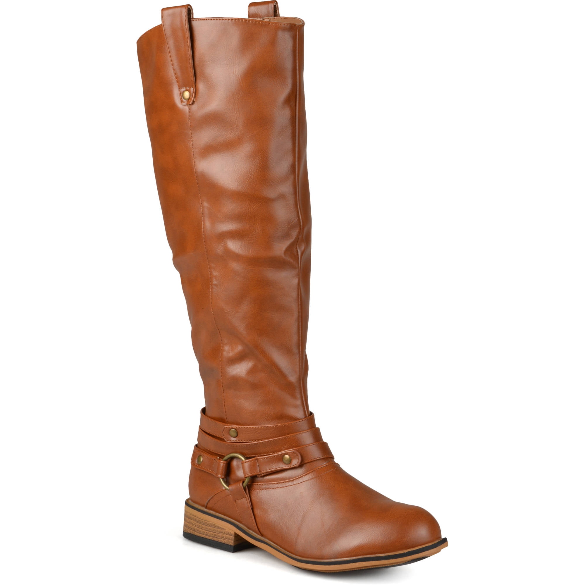 Brinely Co. Women's Midcalf Wide Calf Riding Boots