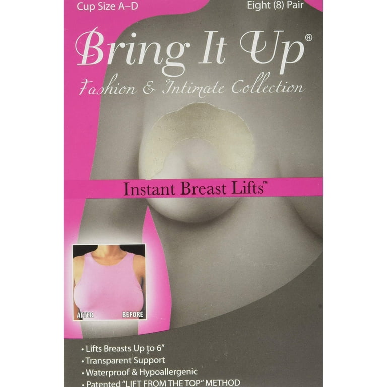 Bring It Up Instant Breast Lift-Boob Tape/Sticky Bra - Cup Sizes A-D, 8  Pairs