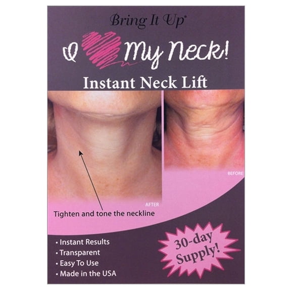 Bring It Up Instant Skinny Neck Lift Tape 30 Day Supply, Transparent Neck Lifting Anti Wrinkle Stickers