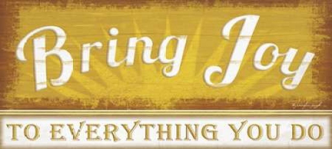 Bring Joy Canvas Art - Jennifer Pugh (24 x 48)