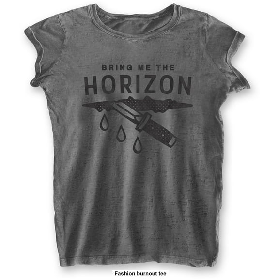 Bring Me The Horizon Ladies T-Shirt: Wound (Burnout) (Large)
